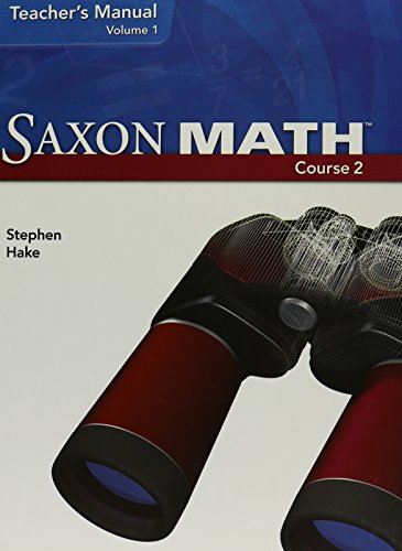 Saxon Math Course 2 Teacher Manual Volume 1 2007
