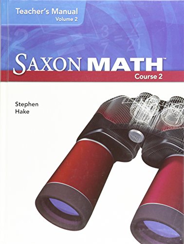 Saxon Math Course 2 Teacher Manual Volume 2 2007