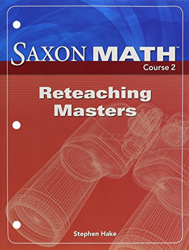 Saxon Math, Course 2: Reteaching Masters [Paperback] Saxon Publishers