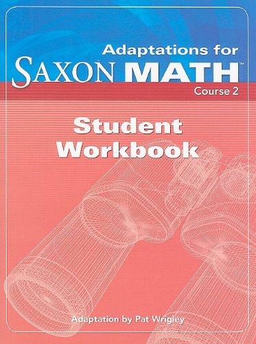 Saxon Math Course 2 Student Adaptation Workbook