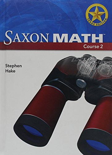 Saxon Math Course 2 Texas Student Edition Grade 7