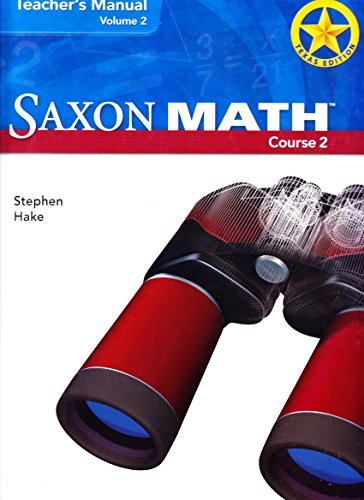 Saxon Math Course 2 Teacher Manual Vol. 2 2007