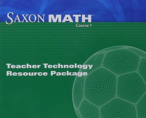 Saxon Math Course 1 Teacher Technology Pack