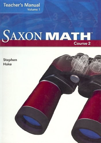 Saxon Math Course 2 Teacher Manual 2-Volume Set Grade 7