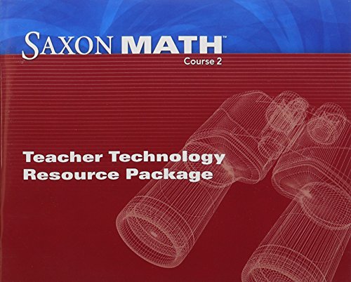 Saxon Math Course 2 Teacher Technology Pack