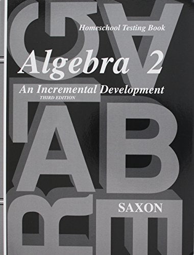 Saxon Calculus Homeschool Packet Third Edition
