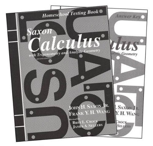 Saxon Calculus Homeschool Packet Second Edition