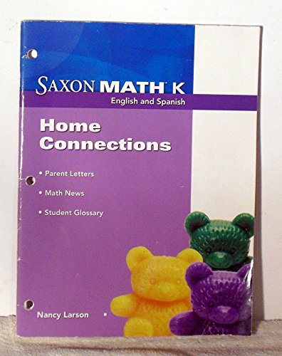 Saxon Math K  Home Connections