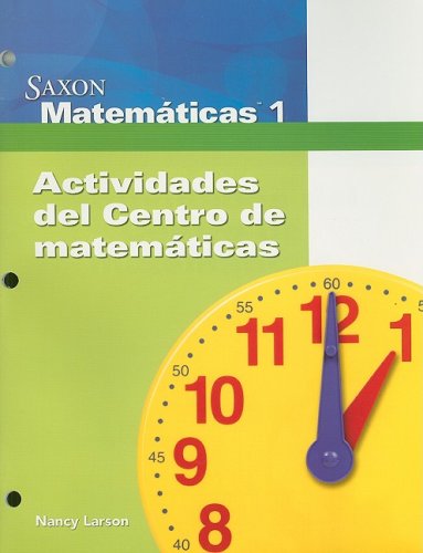 Saxon Math 1  Math Center Activity Spanish