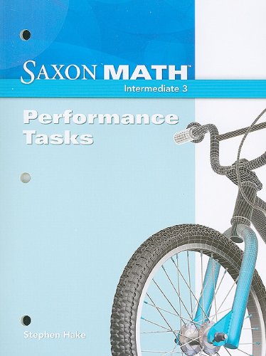 Performance Tasks (Saxon Math Intermediate 3) [Paperback] HAKE