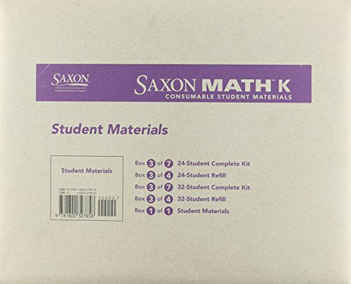 Saxon Math K  24/32 Student Materials