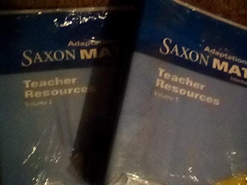 Saxon Math Intermediate 5 Adaptations Teacher Resource Binder 2-volume set Adaptation 2008
