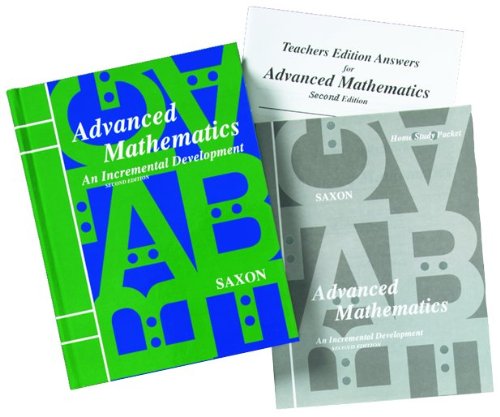 Saxon Advanced Math Homeschool Kit w/Solutions Manual Second Edition