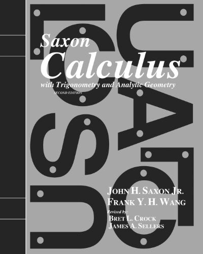 Saxon Calculus Homeschool Kit w/Solutions Manual Second Edition