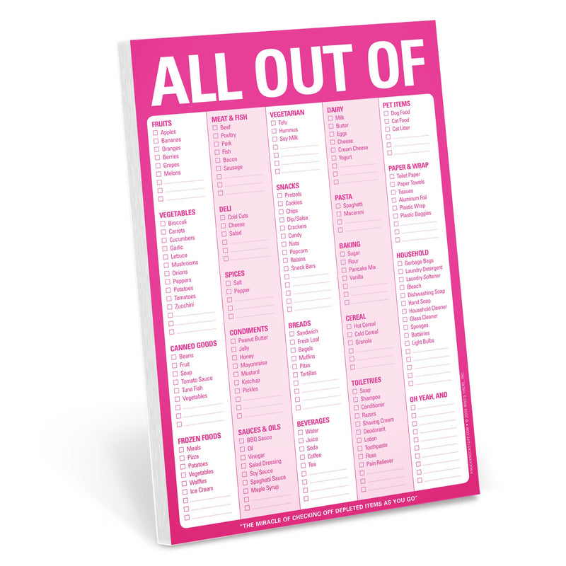All Out Of Pad with Magnet (Pink)
