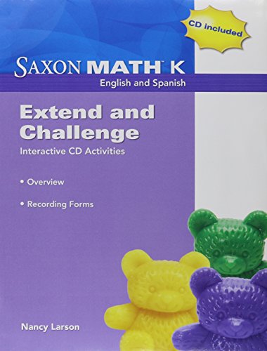 Saxon Math K  Extend & Challenge CD Kit