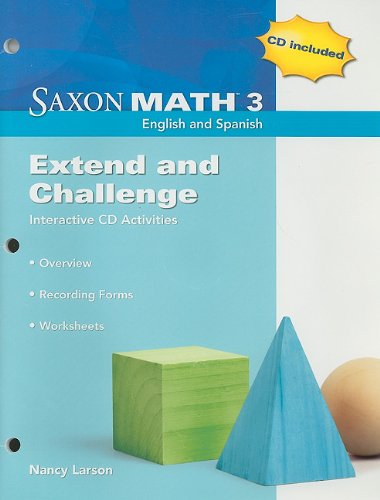 Saxon Math 3 Extend & Challenge Interactive Workbook