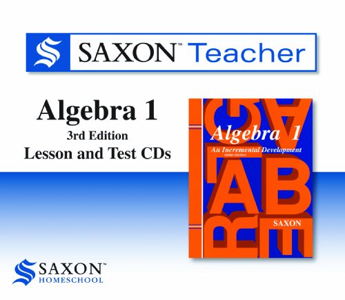 Saxon Algebra 1 Homeschool Teacher CD-ROM Package Third Edition 2008
