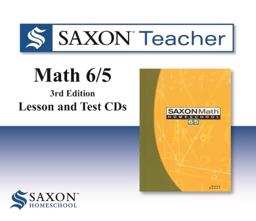 Saxon Math 6/5 Homeschool Saxon Teacher CD ROM 3rd Edition