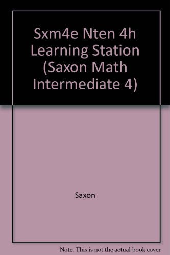 Saxon Math Intermediate 4 Learning Station