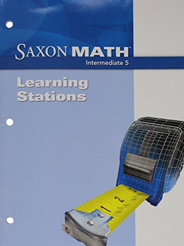 Saxon Math Intermediate 5 Learning Station