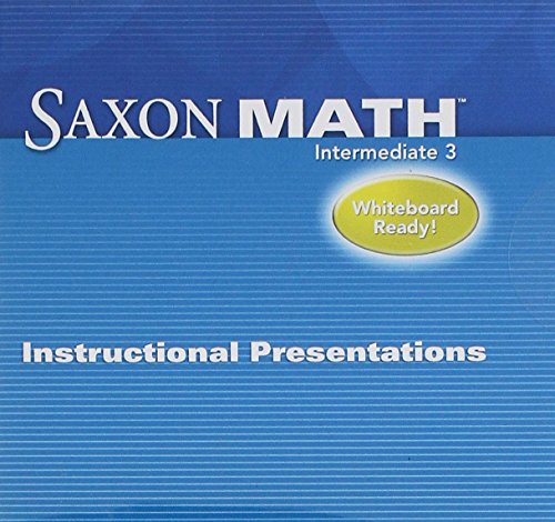 Saxon Math 3 Instructional Presentation CD