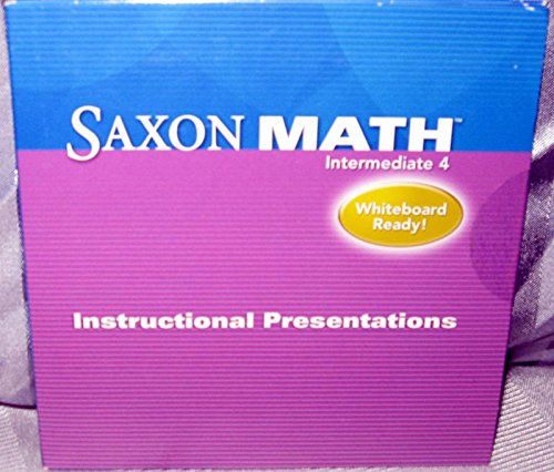 Saxon Math Intermediate 4 Instructional Presentation CD