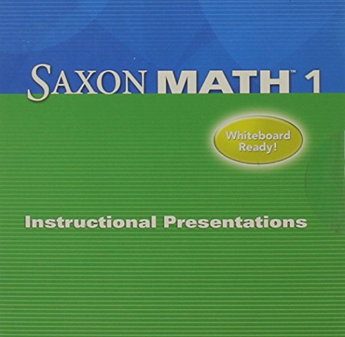 Saxon Math 1 Instructional Presentation CD-ROM