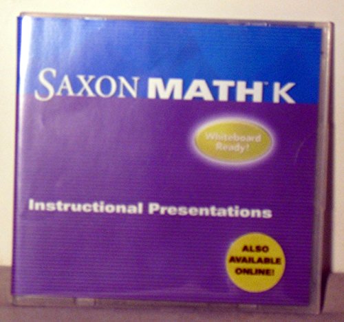 Saxon Math K Instructional Presentation CD-ROM