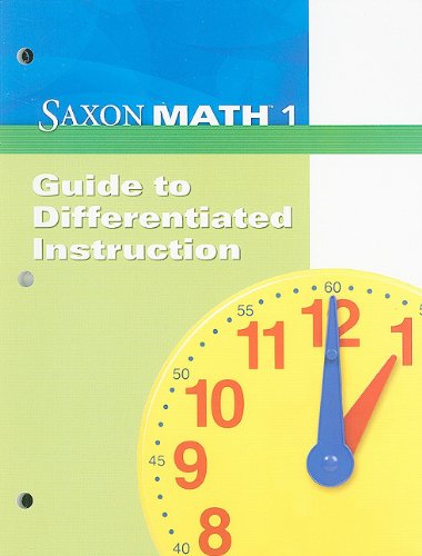 Saxon Math 1 Differentiated Instruction