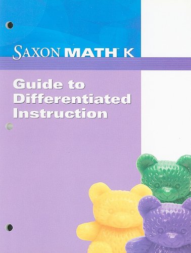 Saxon Math K Differentiated Instruction Guide 2008