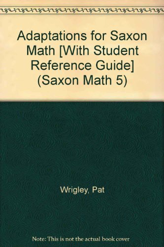 Saxon Math 5 Student Adaptation Workbook B