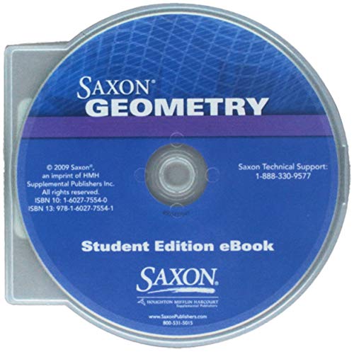 Saxon Geometry Student eBook CD-ROM