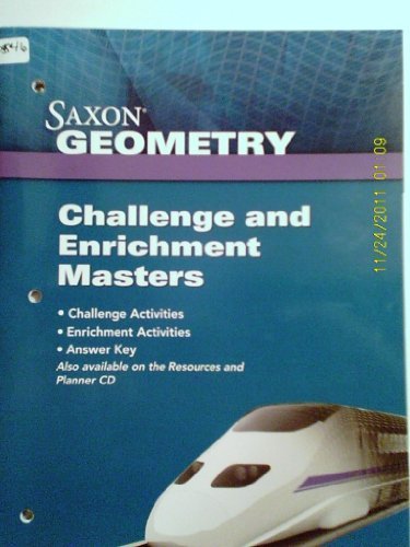 Saxon Geometry Challenge & Enrichment Masters 2009