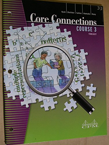 Core Connections: Course 3 Foundations for Algebra Toolkit [Paperback] Leslie Dietiker; Michael Kassarjian; Misty Nikula; Evra Baldinger and Barbara Shreve