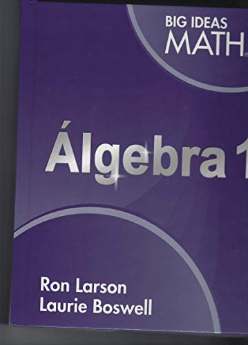 Big Ideas Math Algebra 1, Student Edition, Spanish