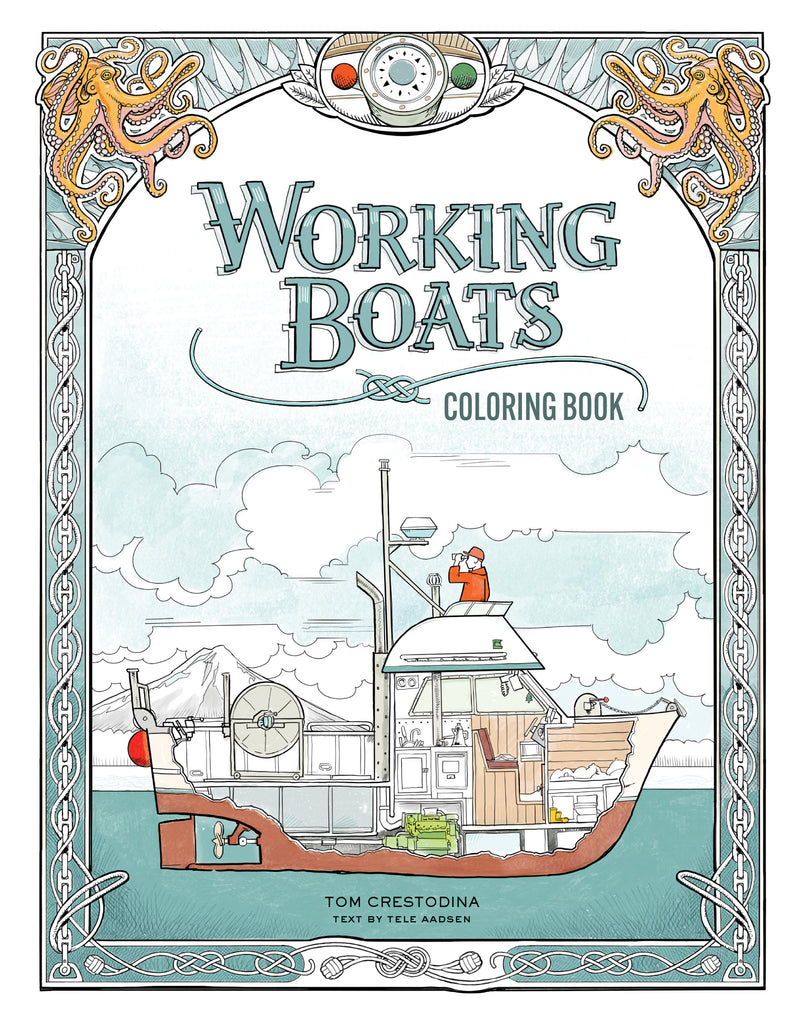 Working Boats Coloring Book (Coloring Books for Kids Ages 8-12)