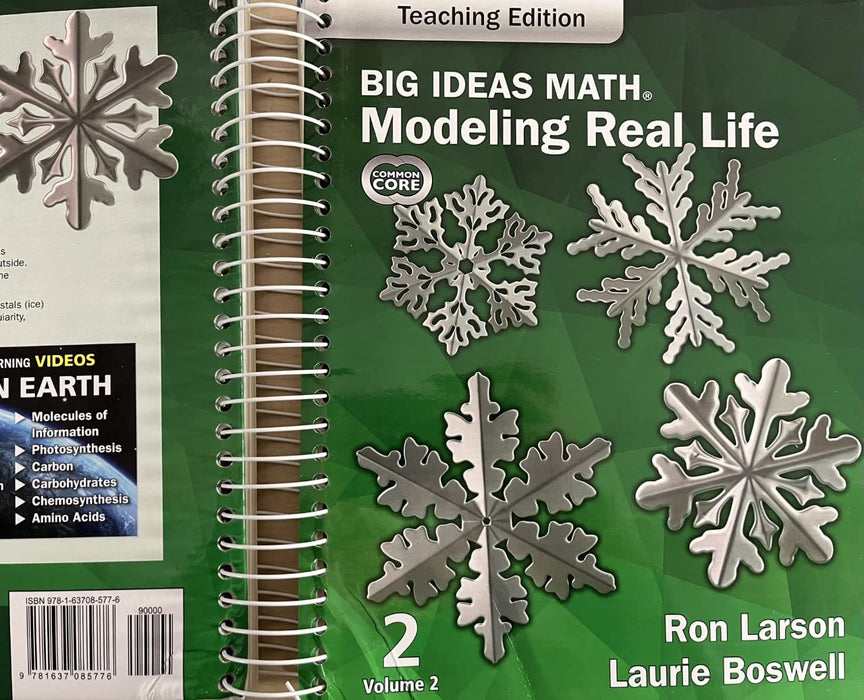 Big Ideas Math: Modeling Real Life Common Core (2022) - Grade 2 Teaching Edition Volume 2