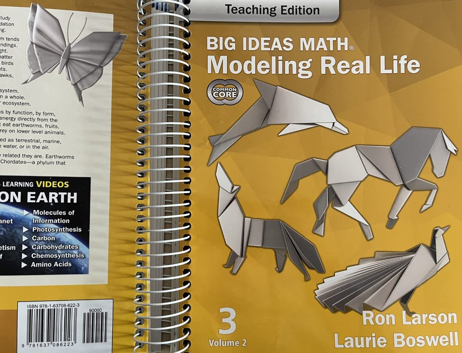 Big Ideas Math: Modeling Real Life Common Core (2022) - Grade 3 Teaching Edition Volume 2