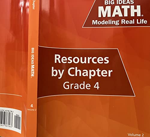 Big Ideas Math: Modeling Real Life (2022) - Grade 4 Resources by Chapter, Volume 2