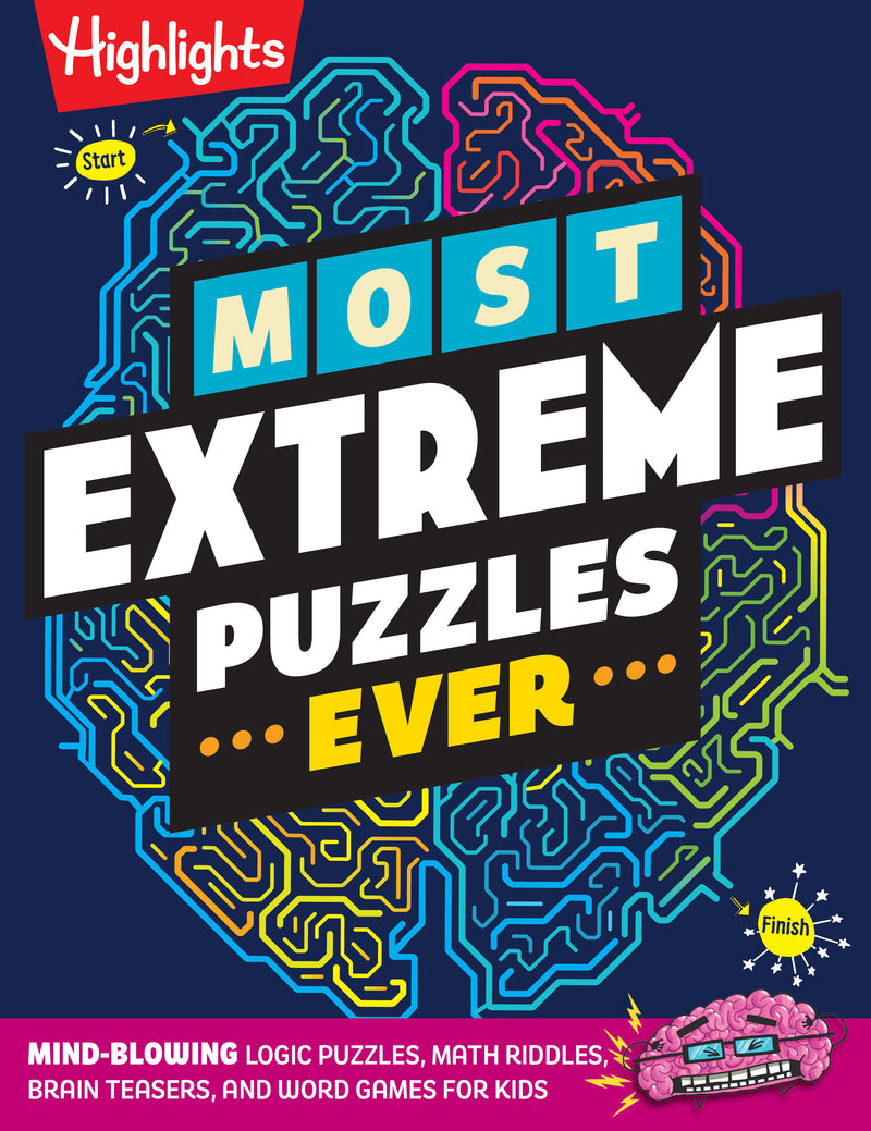 Most Extreme Puzzles Ever:Challenging Logic Puzzles, Math Riddles, Brain Teasers, and Word Games for Kids