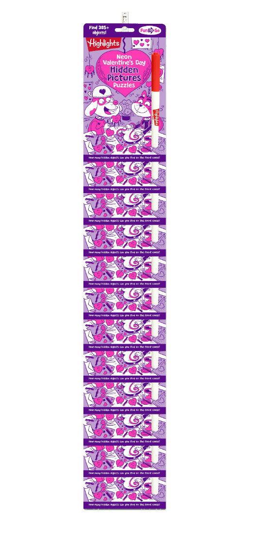 Neon Valentine HP 12C Clip Strip