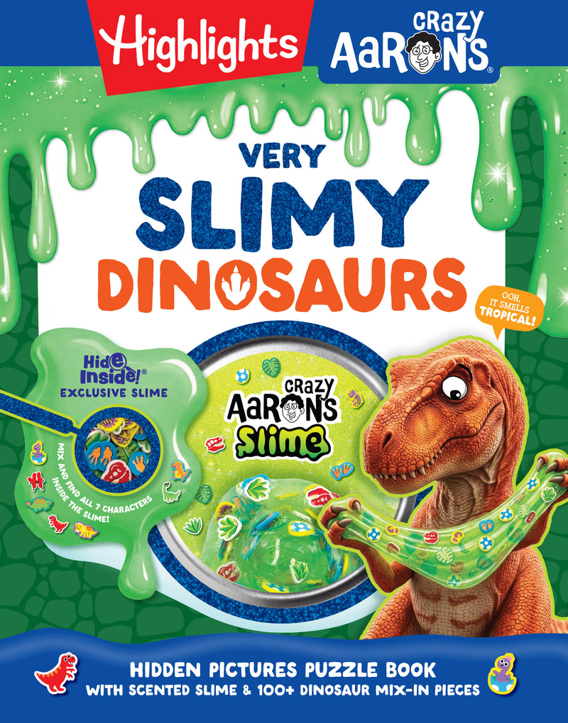 Very Slimy Dinosaurs: Hidden Pictures Activity Book with Scented Slime & 100+ Dinosaur Mix-In Pieces