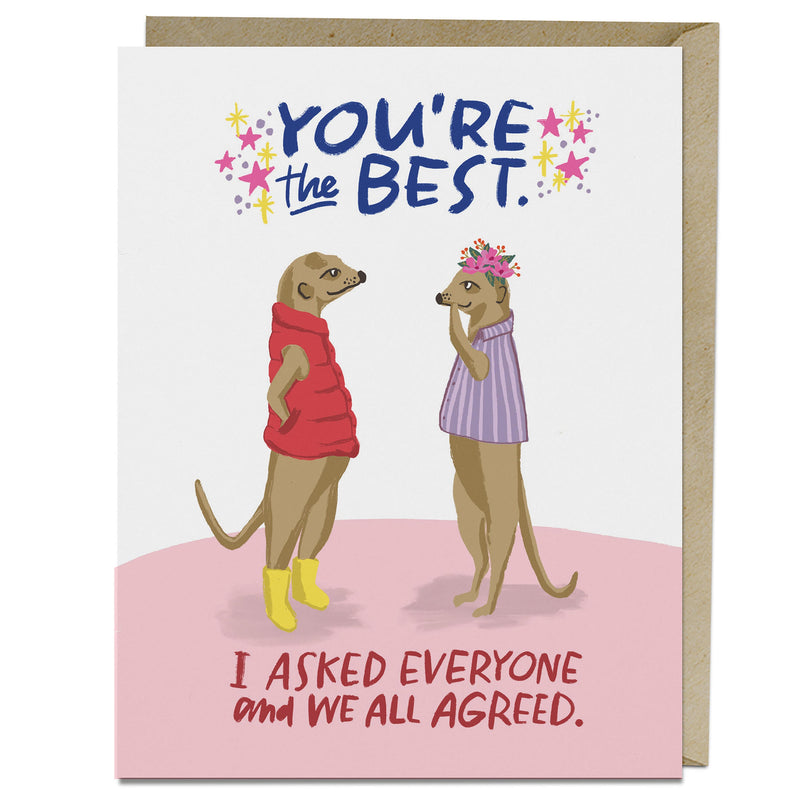 You're the Best Encouragement Card