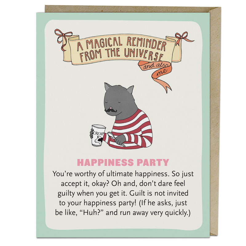 Happiness Party Affirmators! Greeting Card
