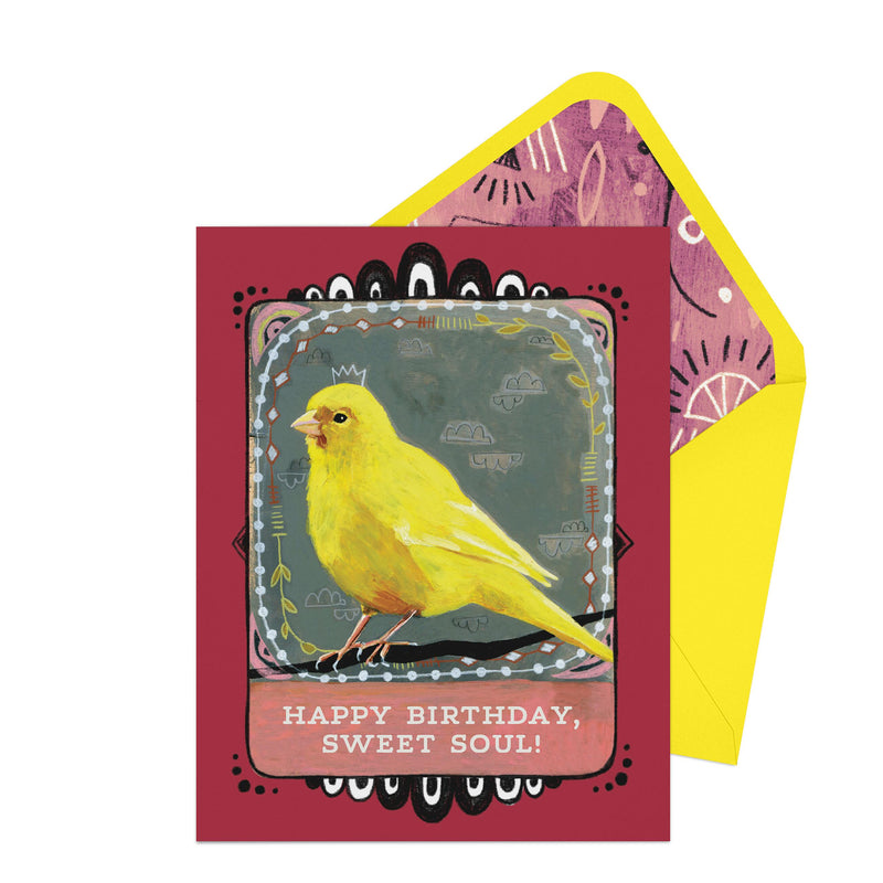 Canary Birthday Card