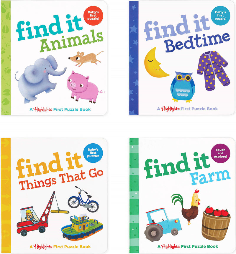 Highlights Find It Board Books Set for Babies and Toddlers