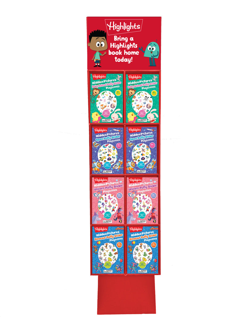 Highlights Puffy Sticker Playscenes 3.0 40C Display