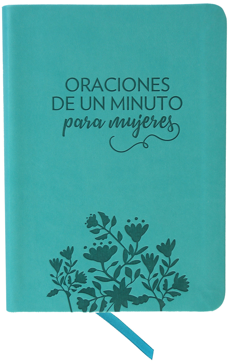 Oraciones de un minuto para mujeres. Símil piel aguamarina/ One Minute Prayers for Women. Leathersoft Aquamarine