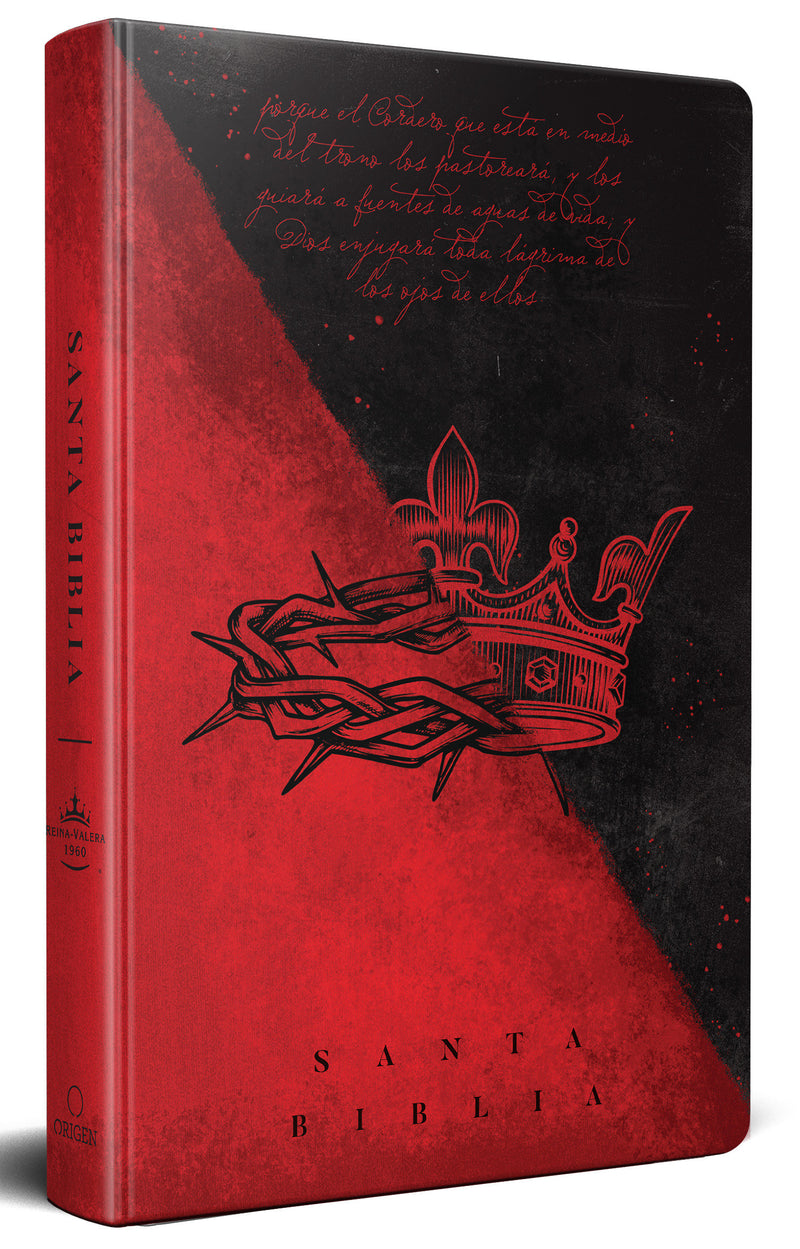 Biblia RVR 1960 letra grande tamaño manual, tapa dura doble corona / Spanish Bible RVR 1960 Handy Size Large Print Hardcover double crown